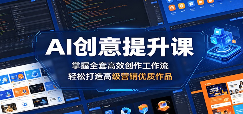 AI创意提升课:掌握全套高效创作工作流,轻松打造高级营销优质作品-摇钱树
