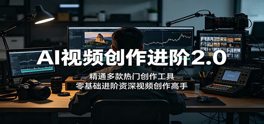AI视频创作进阶2.0：精通多款热门创作工具，零基础进阶资深视频创作高手-摇钱树