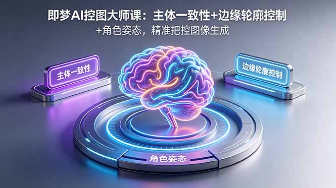 即梦AI控图大师课:主体一致性+边缘轮廓控制+角色姿态,精准把控图像生成-摇钱树