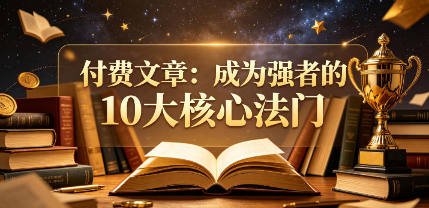 付费文章：成为强者的10大核心法门-摇钱树