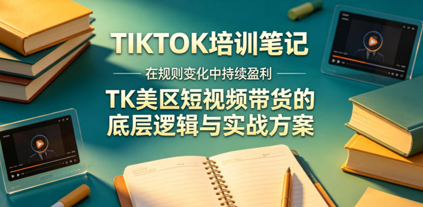 视界跨境TIKTOK4月17培训笔记，在规则变化中持续盈利，TK美区短视频带货的底层逻辑与实战方案【文档】-摇钱树