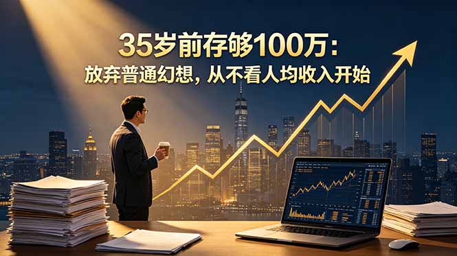 35岁前存够100万:放弃普通幻想,从不看人均收入开始-道生创业项目平台