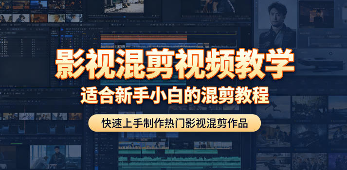 影视混剪视频教学，适合新手小白的混剪教程，快速上手制作热门影视混剪作品-钱眼网