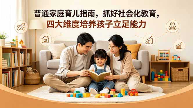 付费文章：普通家庭育儿指南，抓好社会化教育，四大维度培养孩子立足能力-盈科项目资源网