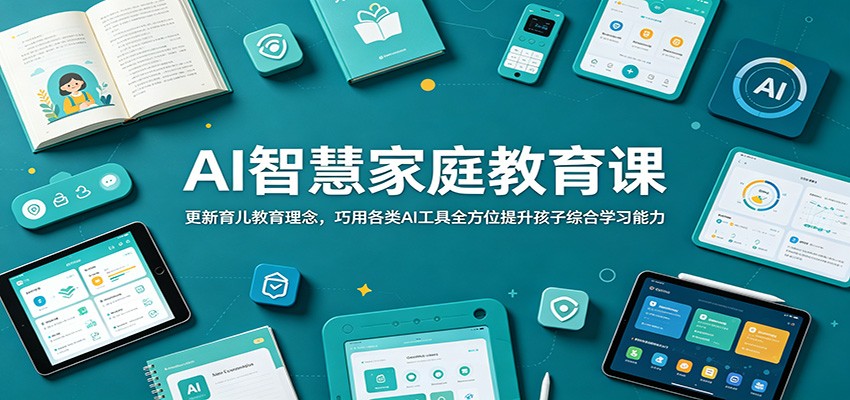 AI智慧家庭教育课:更新育儿教育理念,巧用各类AI工具全方位提升孩子综合学习能力-好学创业资源