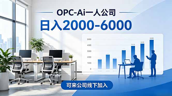 2026创业新风口—OPC一人公司模式震撼首发！日收益2000-6000+，项目绿色长久，安全稳健，合...-摇钱树