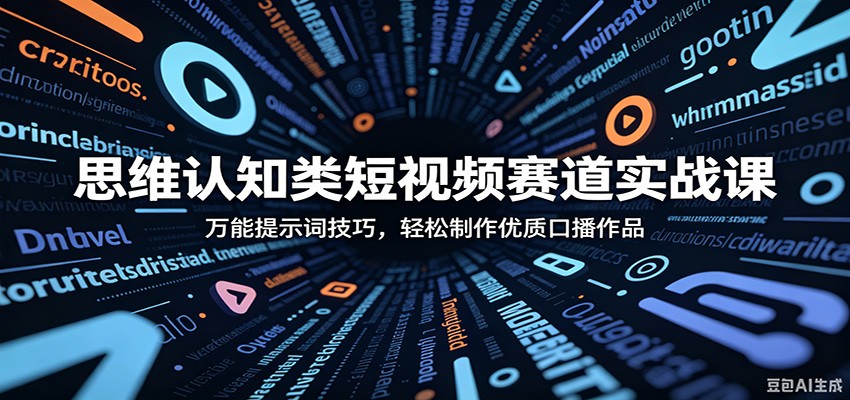 思维认知类短视频赛道实战课:万能提示词技巧,轻松制作优质口播作品-摇钱树