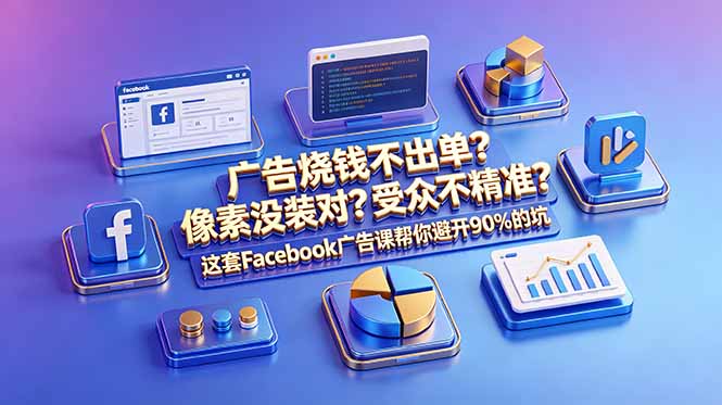 广告烧钱不出单?像素没装对?受众不精准?这套Facebook广告课帮你避开90%的坑-原创双语字幕-摇钱树