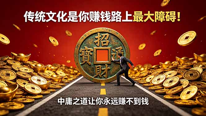 付费文章:传统文化是你赚钱路上最大障碍!中庸之道让你永远赚不到钱-摇钱树