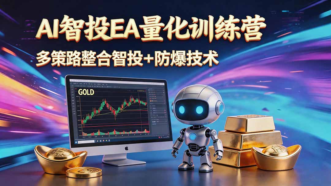AI智投EA量化运营技术,自动化黄金操盘技术,小白也可以轻松上手日入1000+-摇钱树