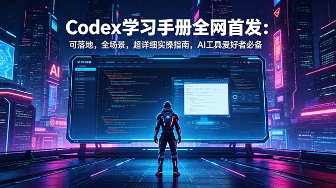 Codex学习手册全网首发:可落地,全场景,超详细实操指南,AI工具爱好者必备-轻创驿站