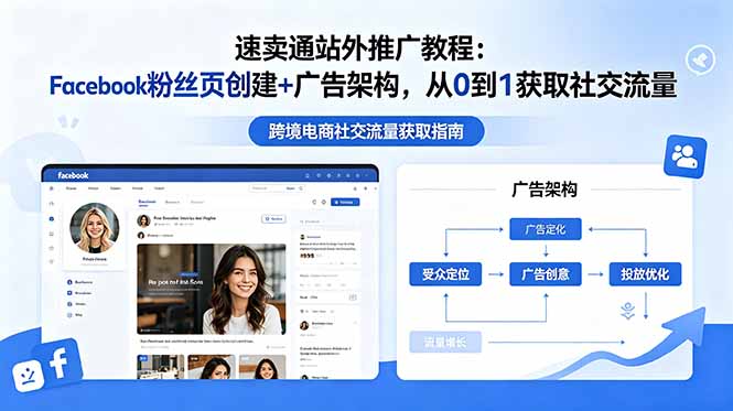 速卖通站外推广教程：Facebook粉丝页创建+广告架构，从0到1获取社交流量-盈科项目资源网