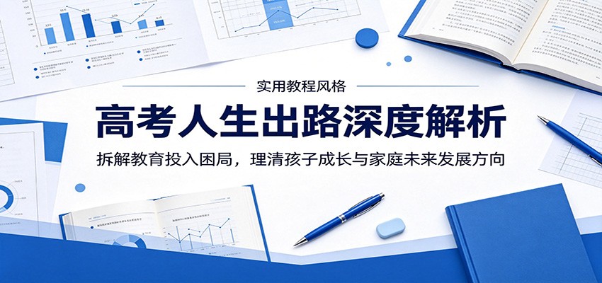 高考人生出路深度解析:拆解教育投入困局,理清孩子成长与家庭未来发展方向-轻创驿站