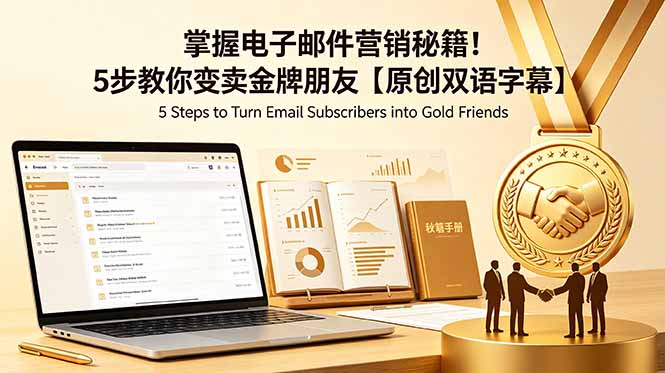 掌握电子邮件营销秘籍!5步教你变卖金牌朋友【原创双语字幕】-摇钱树