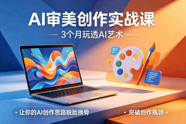 AI审美创作实战课,3个月玩透AI艺术,让你的AI创作思路脱胎换骨,突破创作瓶颈(更新0617)-好学创业资源