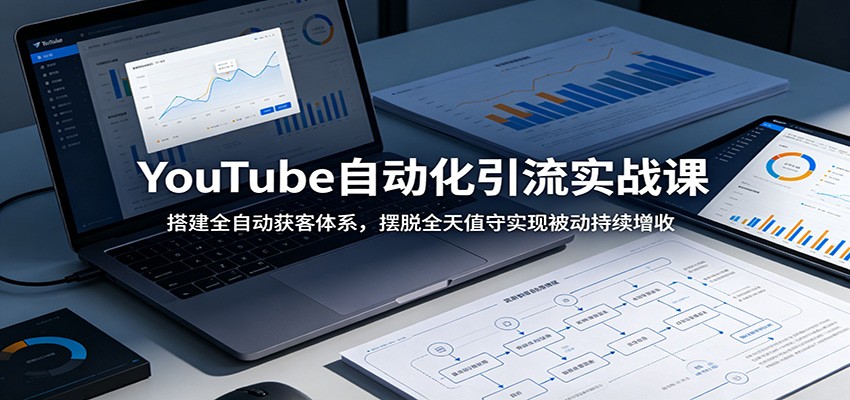 YouTube自动化引流实战课:搭建全自动获客体系,摆脱全天值守实现被动持续增收-摇钱树