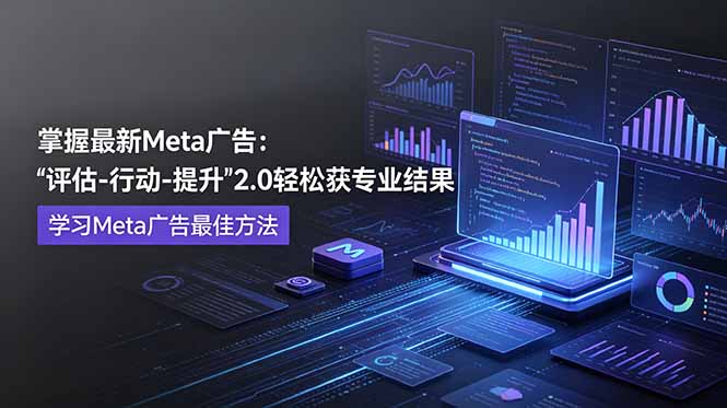 掌握最新的Meta广告,通过“评估-行动-提升”2.0版本轻松获得专业级结果。学习目前学习Meta广告的最佳方法-摇钱树