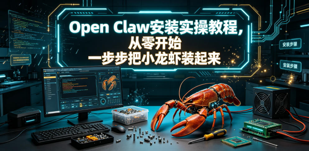 Open Claw安装实操教程,从零开始一步步一步步把小龙虾装起来-摇钱树