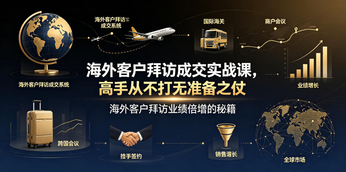 海外客户拜访成交实战课,高手从不打无准备之仗,海外客户拜访业绩倍增的秘籍-金字塔