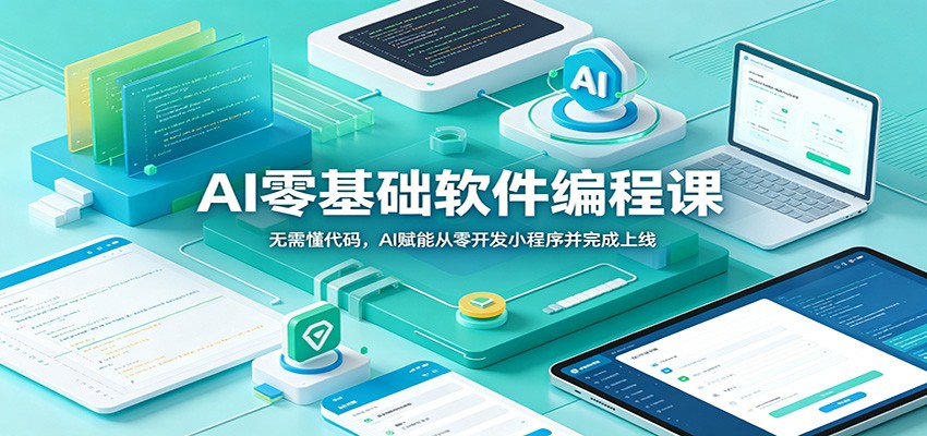 AI零基础软件编程课:无需懂代码,AI赋能从零开发小程序并完成上线-金字塔