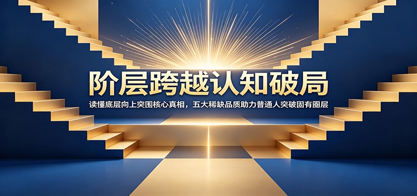 阶层跨越认知破局：读懂底层向上突围核心真相，五大稀缺品质助力普通人突破固有圈层-轻创驿站