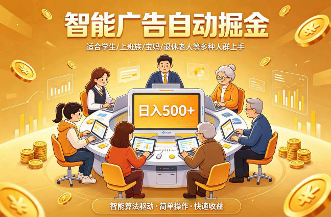 2026年最好做的项目：自动掘金项目，小白轻易上手，单日轻松收入500+【揭秘】-徕钱快