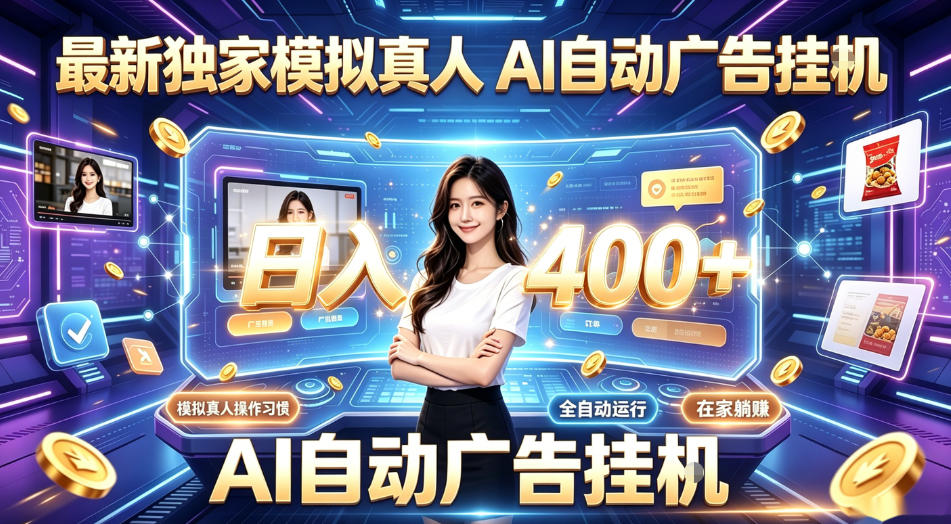 最新独家模拟真人，AI自动挂号挂G，日入400+，全程全自动运行，无需人工【揭秘】-摇钱树