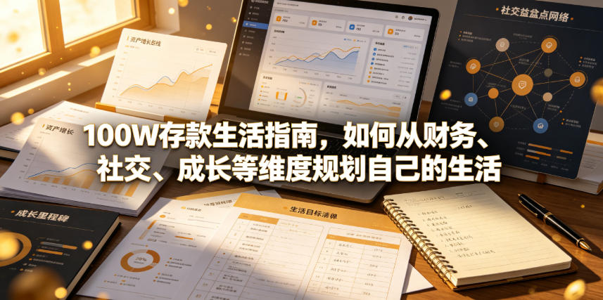付费文章：100W存款生活指南，如何从财务、社交、成长等维度规划自己的生活-摇钱树