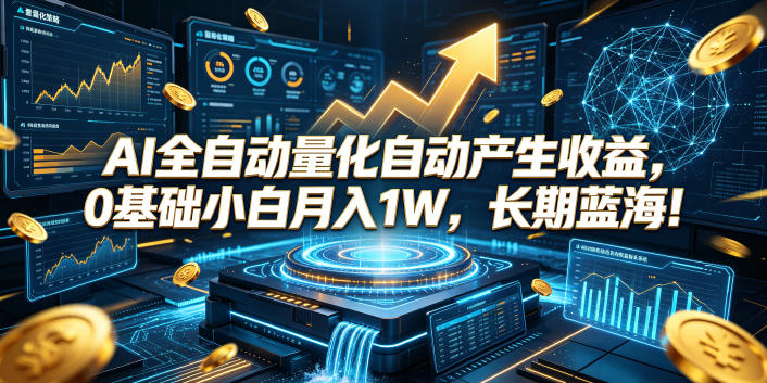 AI全自动量化自动产生收益,0基础小白月入1W,长期蓝海!【揭秘】-摇钱树