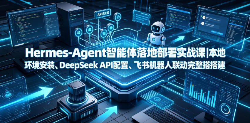 Hermes-Agent智能体落地部署实战课|本地环境安装、DeepSeek API配置、飞书机器人联动完整搭建教程-摇钱树