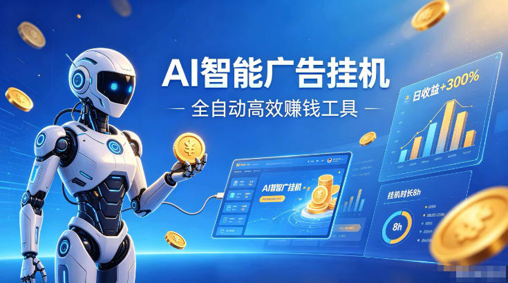 AI智能广告挂G,在家自动賺收益,全程无需人工操作、不用直播、不用拉人【揭秘】-摇钱树