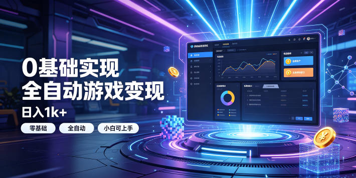 0基础实现全自动游戏变现，日入1k+，小白直接上手搞钱！【揭秘】-摇钱树