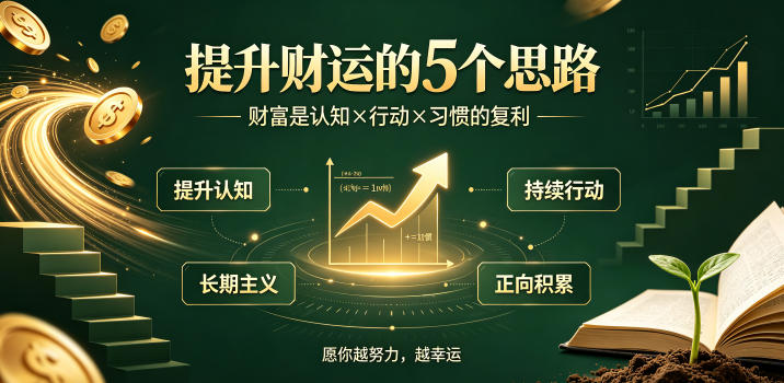 付费文章:提升财运的5个思路——财富是认知x行动x习惯的复利,愿你越努力,越幸运-摇钱树