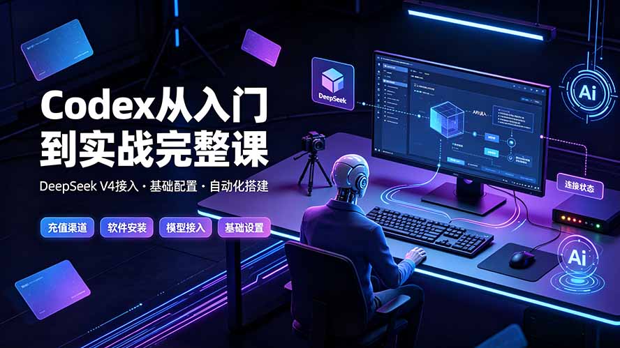 Codex从入门到实战完整课｜充值·安装·接入DeepSeek，记忆·插件·Skill·CLI·MCP全拆解-摇钱树