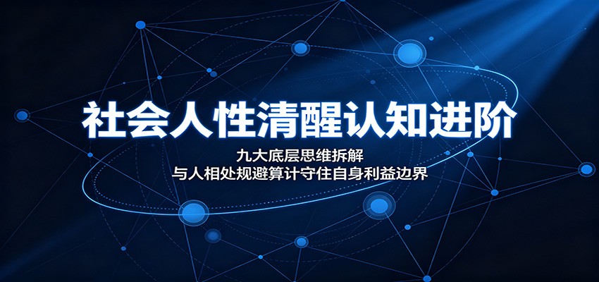 社会人性清醒认知进阶:九大底层思维拆解,与人相处规避算计守住自身利益边界-摇钱树