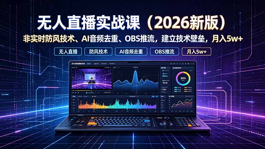 无人直播实战课(更新7月-摇钱树