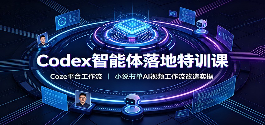 Codex智能体落地特训课:Coze平台工作流,小说书单AI视频工作流改造实操-摇钱树