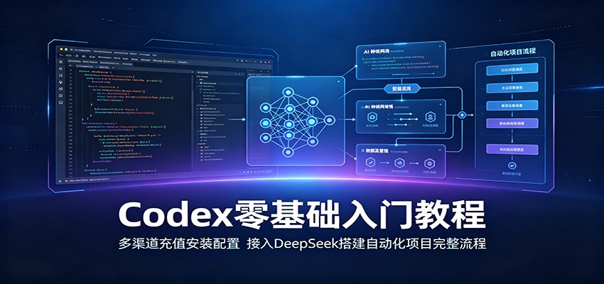 Codex零基础入门教程：多渠道充值安装配置，接入DeepSeek搭建自动化项目完整流程-摇钱树