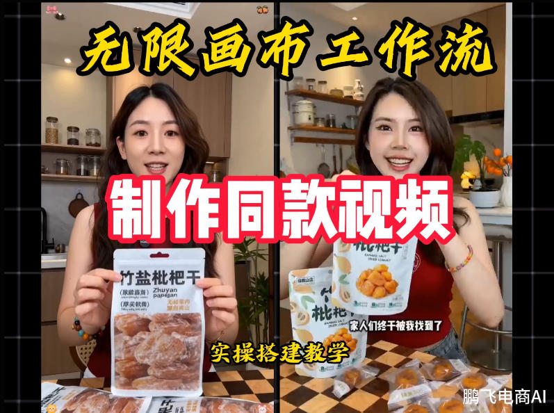 无限画布工作流一键复刻爆款带货视频,实操搭建,操作简单-摇钱树