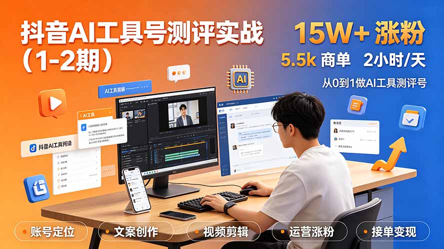抖音AI工具号测评实战(1-2期-摇钱树