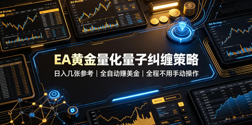EA黄金量化量子纠缠策略,日入几张,全自动賺美金,全程不用手动操作!【揭秘】-摇钱树