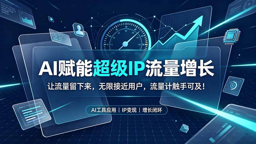 AI赋能超级IP流量增长:让流量留下来,无限接近用户,流量计触手可及!-摇钱树