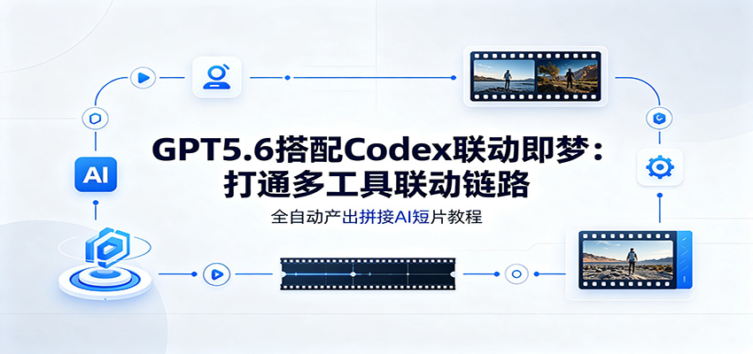 GPT5.6搭配Codex联动即梦:打通多工具联动链路,全自动产出拼接AI短片教程-摇钱树
