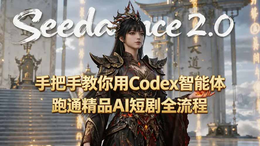 手把手教你用Seedance2.0+Codex智能体跑通精品AI短剧全流程(附3种skill技能-摇钱树