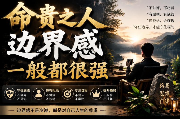 付费文章：命贵之人，边界感一般都很强-超级个体网赚