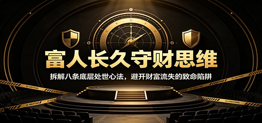 富人长久守财思维：拆解八条底层处世心法，避开财富流失的致命陷阱-摇钱树