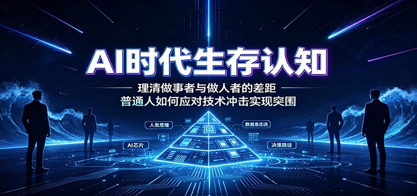 AI时代生存认知：理清做事者与做人者的差距，普通人如何应对技术冲击实现突围-摇钱树