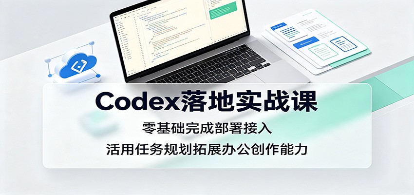 Codex落地实战课:零基础完成部署接入,活用任务规划拓展办公创作能力-财迷疯