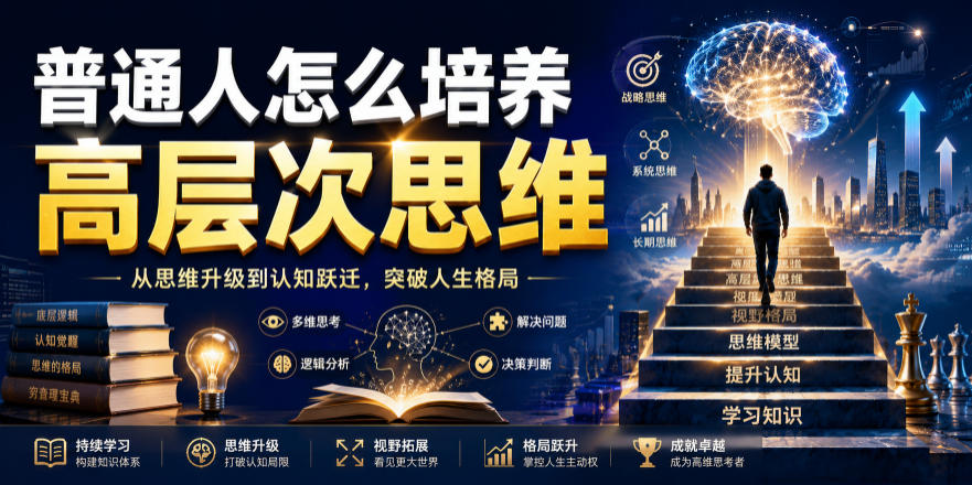 公众号付费文章：普通人怎么培养高层次思维-摇钱树