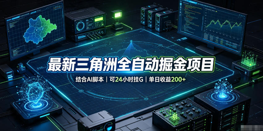 最新三角洲全自动掘金项目,结合AI脚本,可24小时挂G,单日收益200+【揭秘】-摇钱树